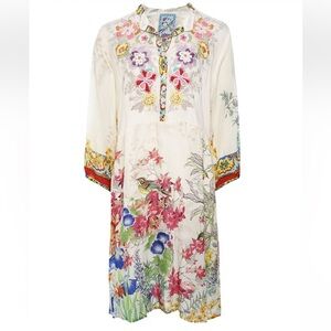 Johnny Was Wysteria Floral Mini Dress Small Sold Out HTF